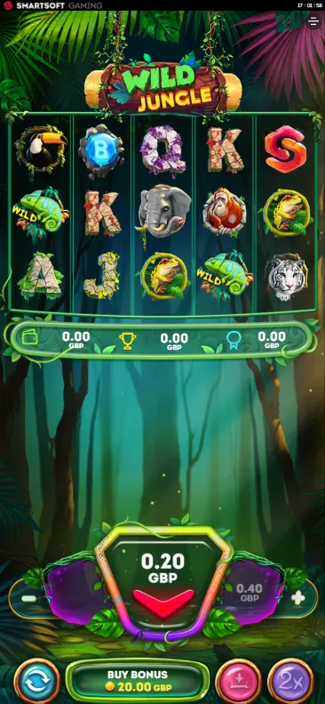Wild Jungle Slot Home Page