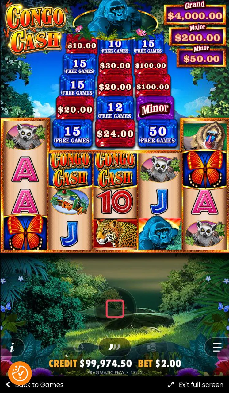 Congo Cash slot spin gameplay