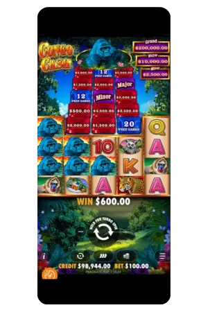 Winnings in the game King Kong cash Megaways