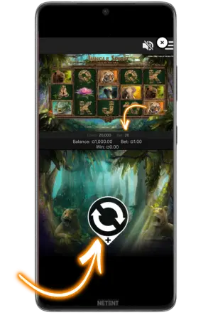 Jungle Spirit Megaways bet amount settings
