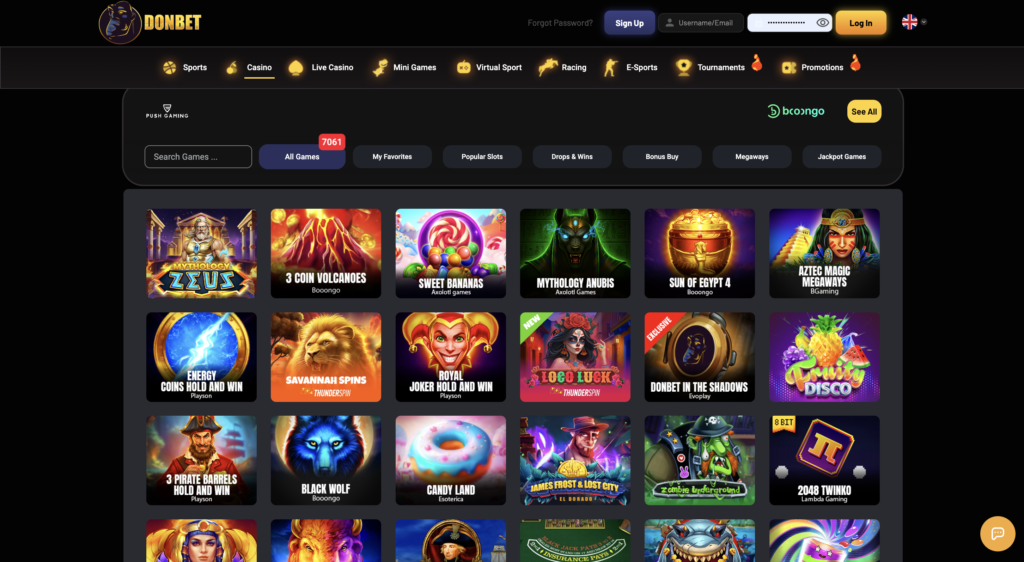 Donbet casino slots
