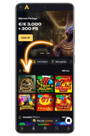 Jungle Jim Microgaming game library selection