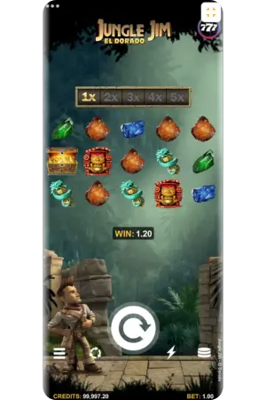 Jungle Jim El Dorado slot main interface
