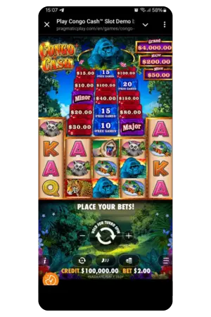 King Kong cash slot home page