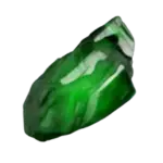 Green emerald gemstone