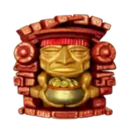Aztec statue premium symbol